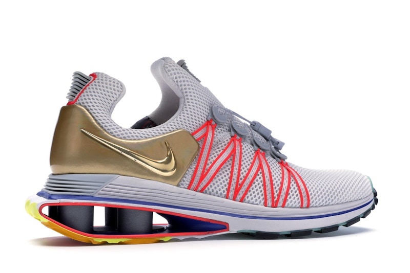 Nike Shox Gravity Vast Grey Metallic Gold