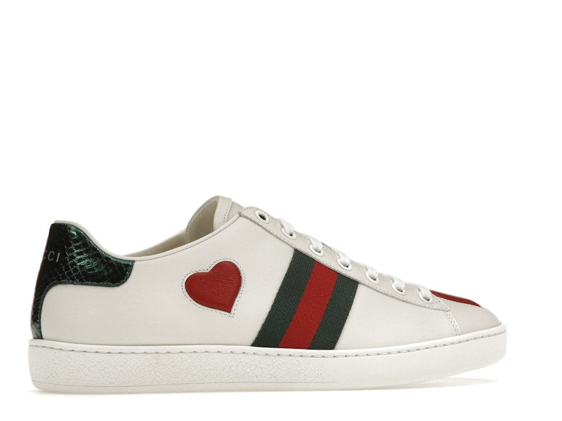 Gucci Ace Embroidered Hearts (Women's)
