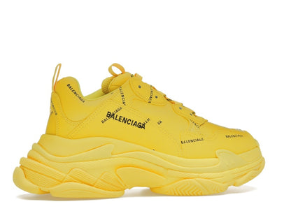 Balenciaga Triple S Allover Logo Yellow