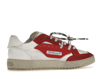 OFF-WHITE Vulcanized 5.0 Low Top White Red
