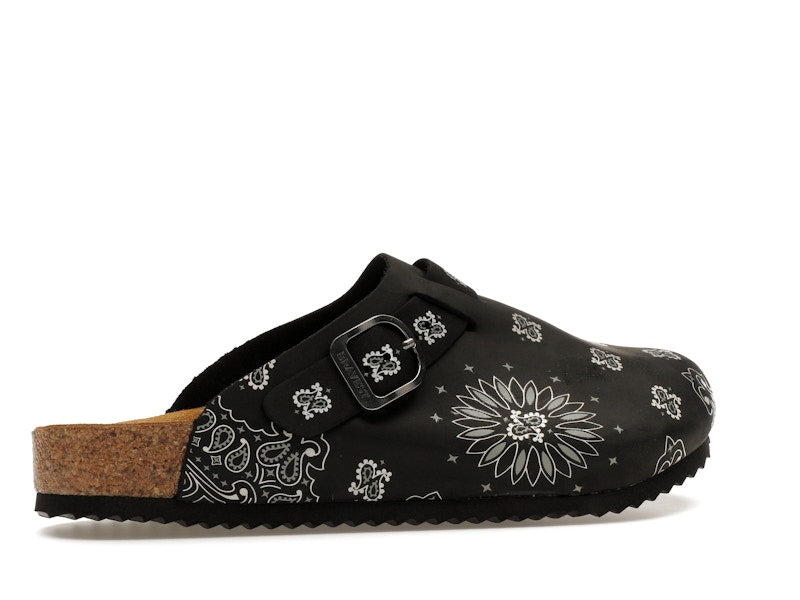 Bravest Studios Suede Paisley Clogs Black
