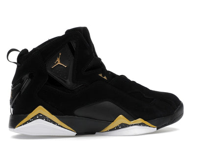 Jordan True Flight Black White Metallic Gold