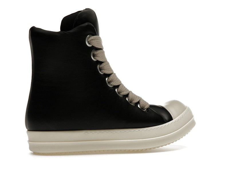 Rick Owens Jumbo Lace Padded Sneaks Black Milk