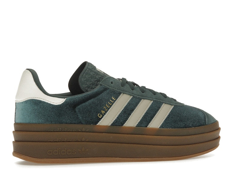 adidas Gazelle Bold Mineral Green Velvet (Women's)