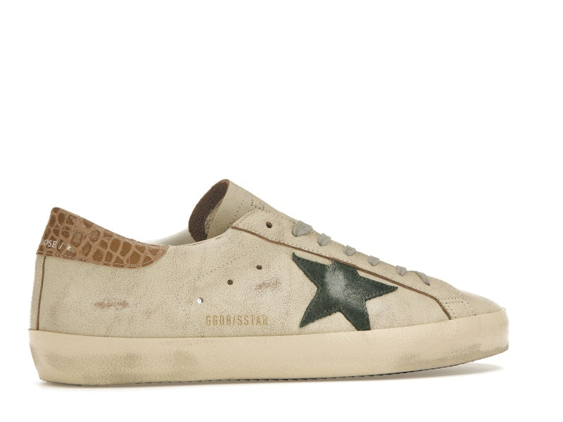 Golden Goose Super-Star Cream Green