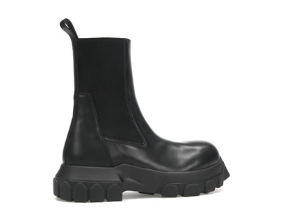 Rick Owens Lido Beatle Bozo Tractor Boots Black