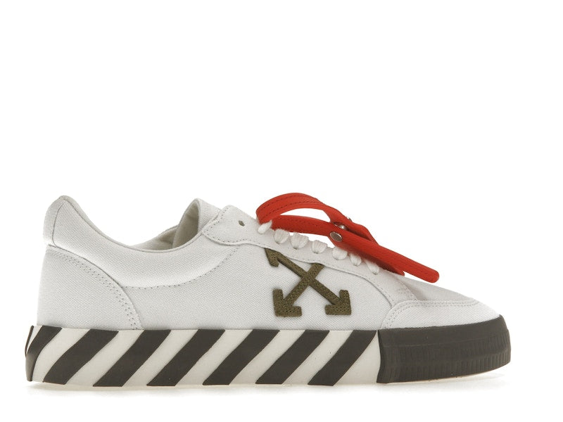 OFF-WHITE Vulcanized Low White Khaki Canvas