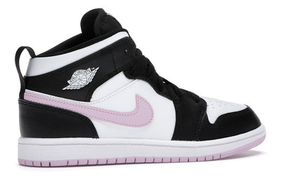 Jordan 1 Mid White Black Light Arctic Pink (PS)