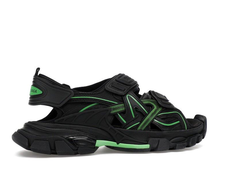 Balenciaga Track Sandal Black/Fluo Green