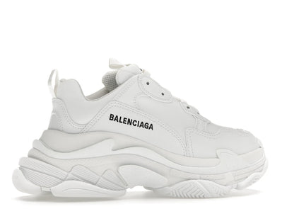 Balenciaga Triple S Synthetic Leather Triple White (Women's)