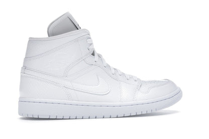 Jordan 1 Mid White Snakeskin (Women's)