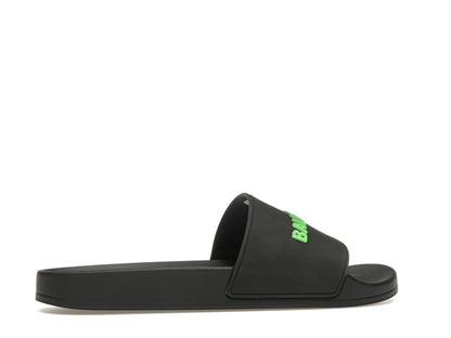 Balenciaga Pool Slide Black Fluo Green (Women's)