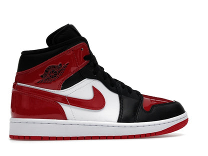 Jordan 1 Mid SE Patent Bred Toe