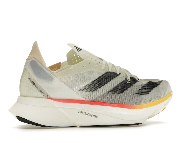 adidas Adizero Adios Pro 3 Ivory Core Black Crystal Sand