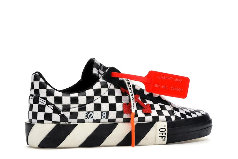 OFF-WHITE Vulc Low Checkered Black White
