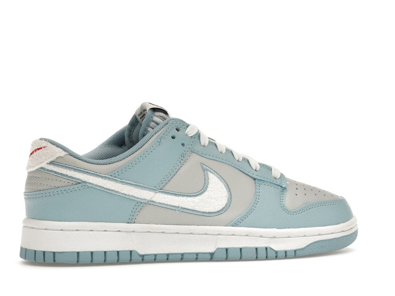 Nike Dunk Low Retro Fleece Swoosh Worn Blue