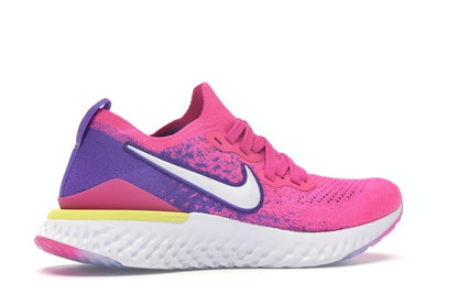 Nike Epic React Flyknit 2 Laser Fuchsia White (Women's)