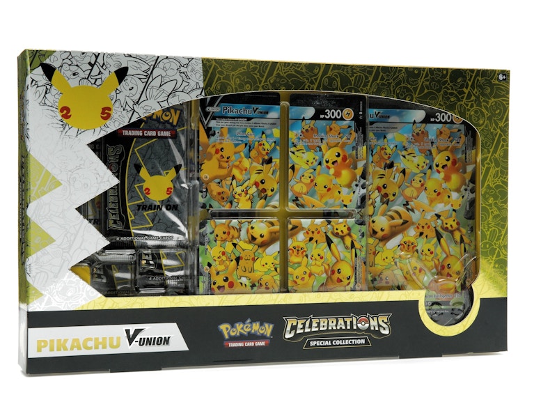 Pokémon TCG 25th Anniversary Celebrations Pikachu V Union Special Collection Box