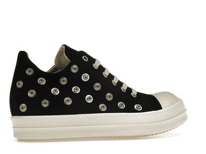 Rick Owens DRKSHDW Low Sneaks Eyelet Black Milk