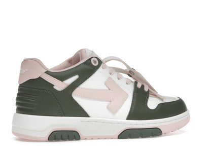 OFF-WHITE Out Of Office OOO Low Tops White Green Pink (Women's)
