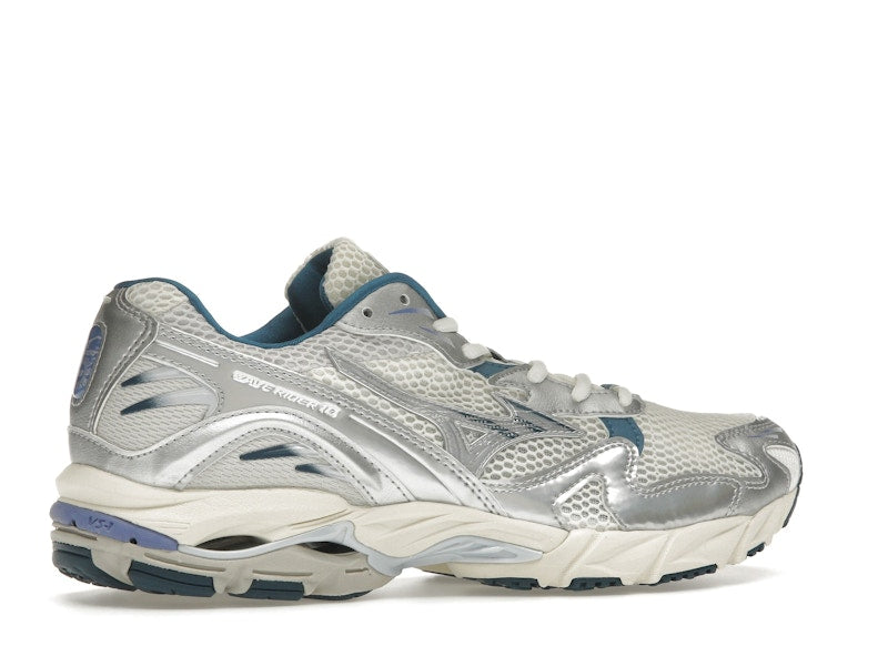 Mizuno Wave Rider 10 White Silver Blue