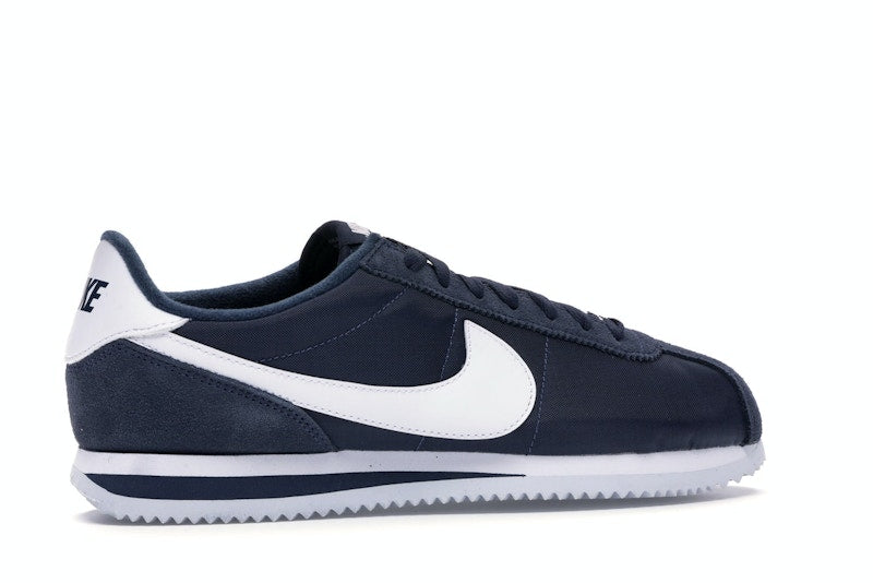 Nike Cortez Basic Nylon Obsidian White-Metallic Silver