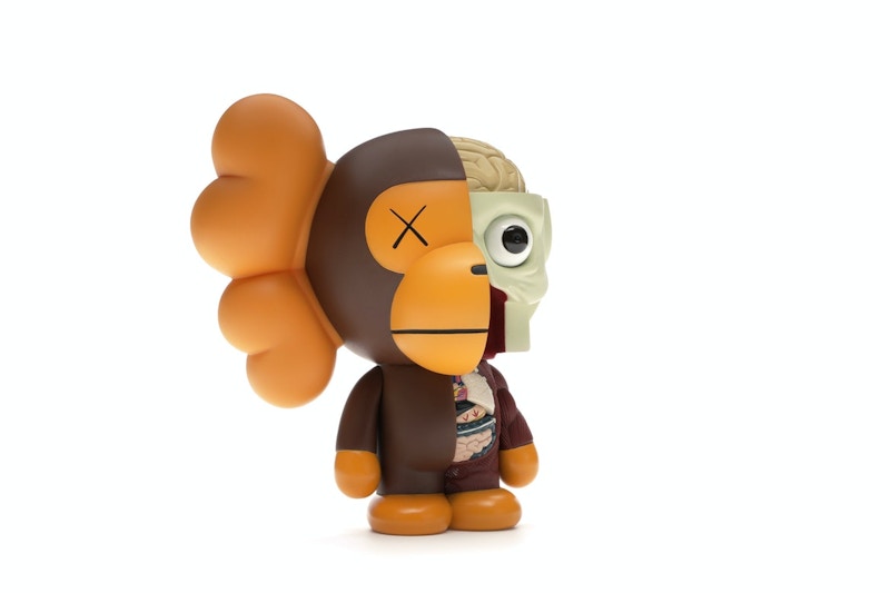 KAWS Bape Dissected Baby Milo Vinyl Figure Brown
