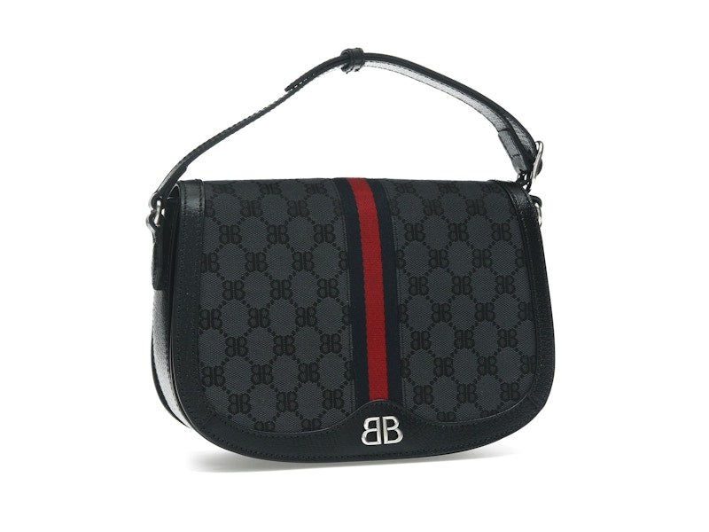 Gucci x Balenciaga The Hacker Project Medium Shoulder Bag Black