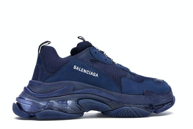 Balenciaga Triple S Clear Sole Navy