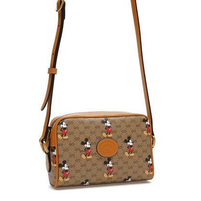 Gucci x Disney Mickey Mouse Crossbody Bag Brown