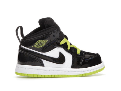 Jordan 1 Mid Black Cyber Mystic Green (TD)