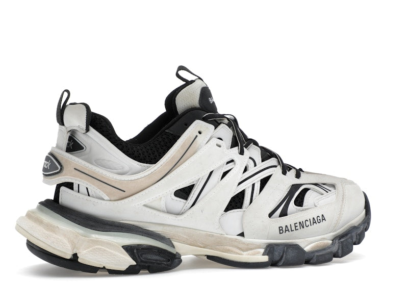Balenciaga Track Worn Out In White Black