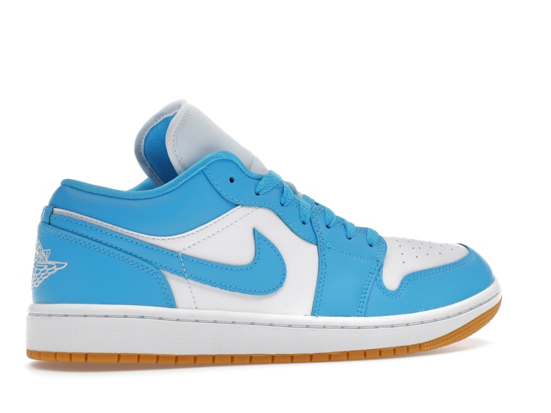 Jordan 1 Low White Gum Light Brown Dark Powder Blue (Women's)