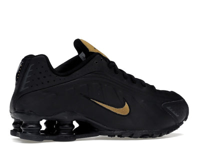 Nike Shox R4 Black Metallic Gold (GS)