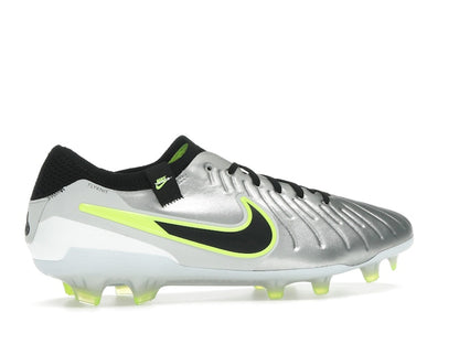 Nike Tiempo Legend 10 Elite FG Metallic Silver Volt Black