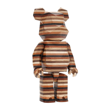 Bearbrick Karimoku Fragment Polygon-Horizon 400% Wood