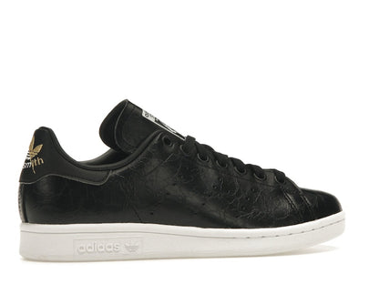 adidas Stan Smith Cracked Leather Black Gold (Women's)