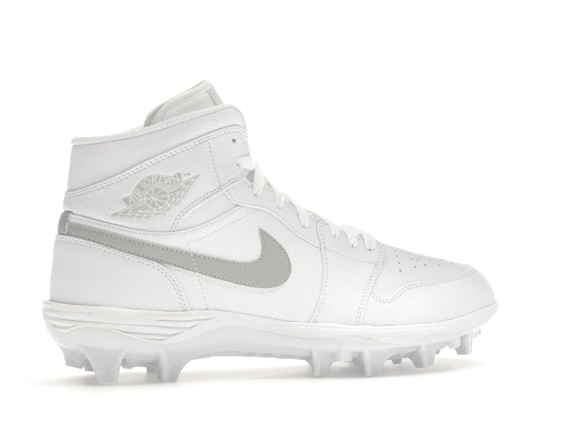 Jordan 1 Mid TD Cleat White Grey Fog