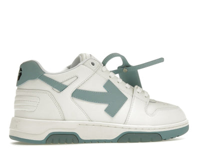 OFF-WHITE Out Of Office OOO Low Tops White Celadon