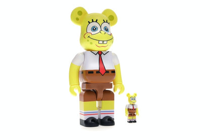 Bearbrick Spongebob 100% & 400% Set Yellow