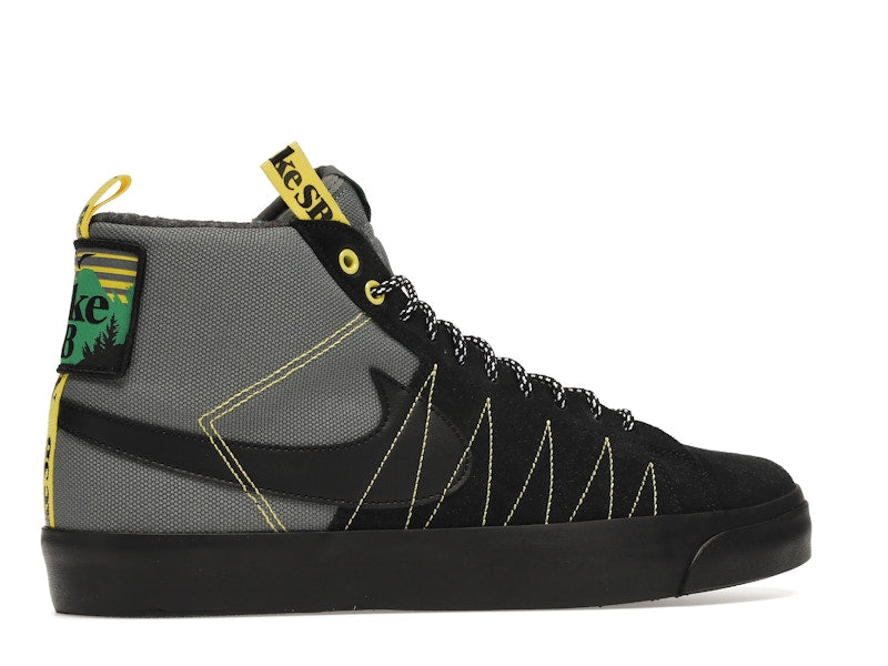 Nike SB Zoom Blazer Mid PRM Acclimate Cool Grey Yellow Strike
