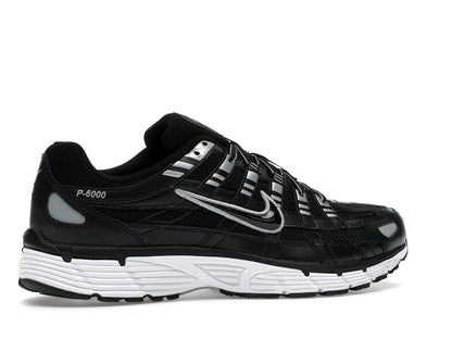 Nike P-6000 Black White Metallic Silver