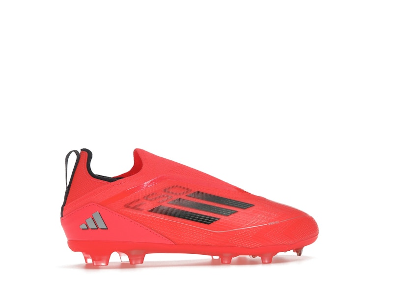 adidas F50 Pro Laceless FG Turbo Aurora Black Platinum Metallic (GS)