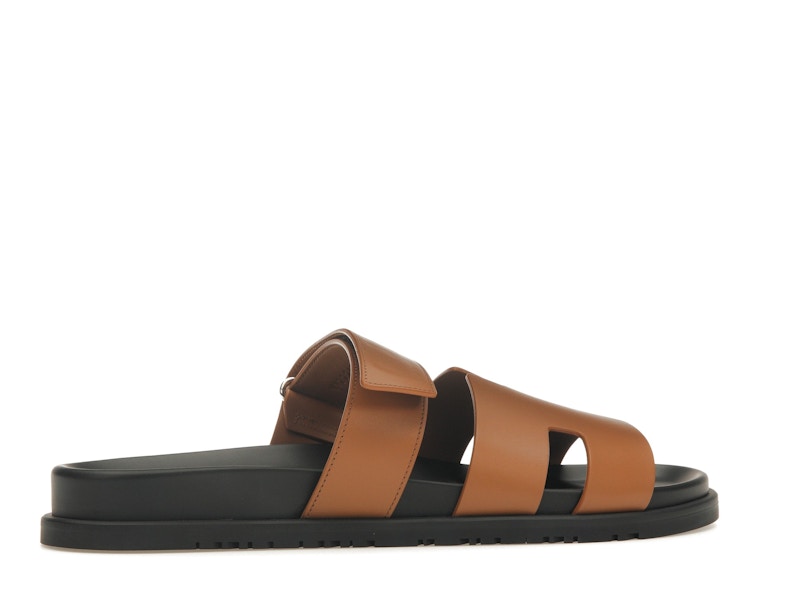 Hermes Chypre Sandal Naturel Black Smooth Calfskin Leather (M)