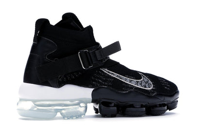 Nike Air VaporMax Premier Flyknit Black Metallic Silver White