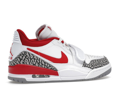 Jordan Legacy 312 Low White Cement Gym Red (Women's)