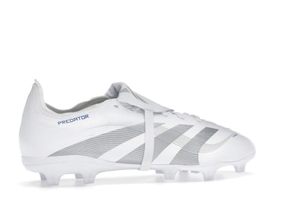 adidas Predator League Fold-Over Tongue FG/MG Cloud White Silver Metallic Bright Royal