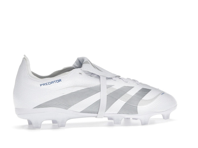 adidas Predator League Fold-Over Tongue FG/MG Cloud White Silver Metallic Bright Royal