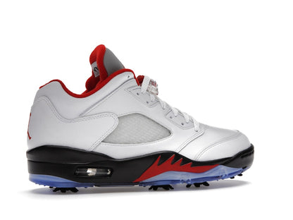 Jordan 5 Retro Low Golf Fire Red (Silver Tongue)