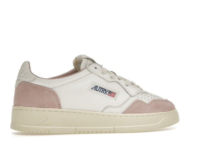 Autry Medalist Leather Low White Powder (Women's)